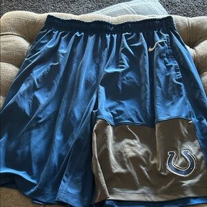 Nike Colts Blue & Gray Athletic Shorts